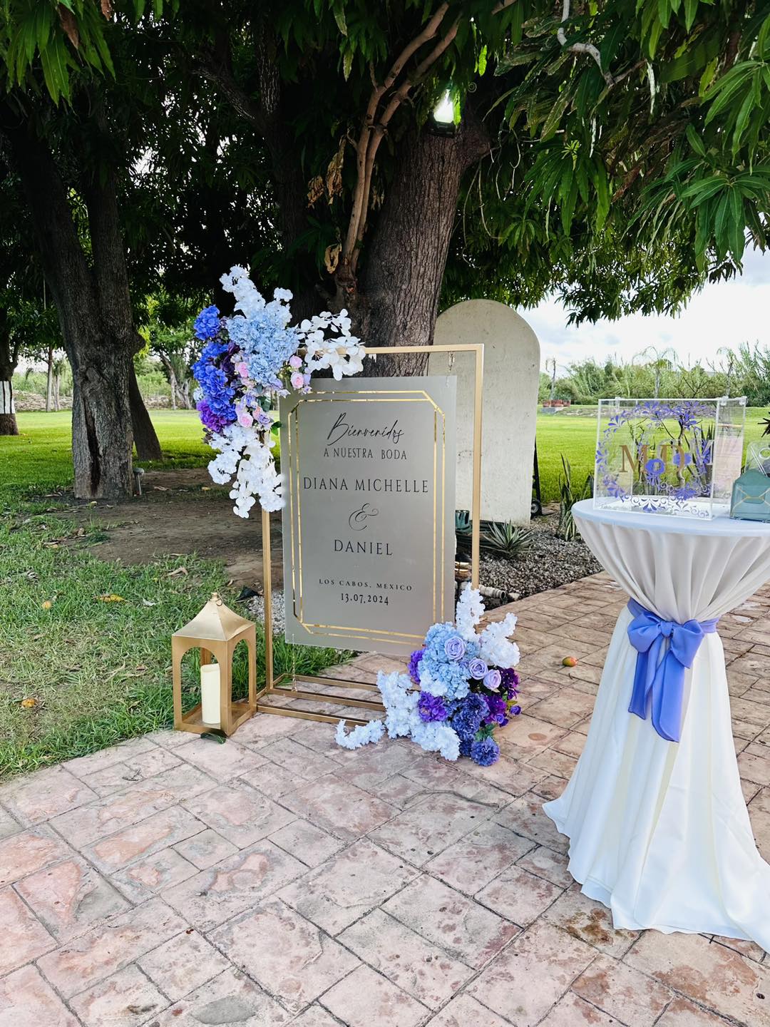 Área de bienvenida para eventos